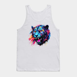 Panther Animal Freedom World Wildlife Wonder Abstract Tank Top